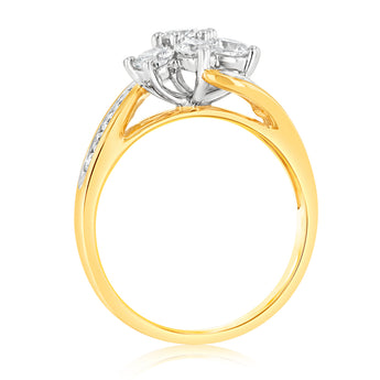 Luminesce Lab Grown 1 Carat Diamond Ring in 9ct Yellow Gold