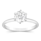 Luminesce Lab Grown 1 Carat Diamond Solitaire Ring in 9ct White Gold