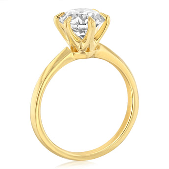 Luminesce Lab Grown 1.5 Carat Diamond Solitaire Ring in 9ct Yellow Gold