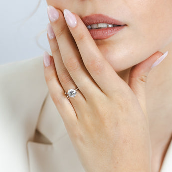 Luminesce Lab Grown 1.5 Carat Diamond Solitaire Ring in 9ct White Gold