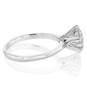 Luminesce Lab Grown 2 Carats Diamond Solitaire Ring in 9ct White Gold