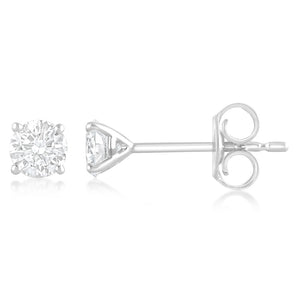Luminesce Lab Grown 1/2 Carat Diamond Stud Earrings in 9ct White Gold