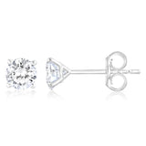 Luminesce Lab Grown 1 Carat Diamond Stud Earrings in 9ct White Gold