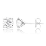 Luminesce Lab Grown 2 Carats Diamond Stud Earrings in 9ct White Gold