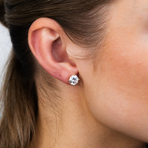 Luminesce Lab Grown 3 Carats Diamond Stud Earrings in 9ct Yellow Gold