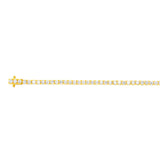 Luminesce Lab Grown 4 Carat Diamond 17.5cm Tennis Bracelet in Gold Plated Silver