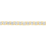 Luminesce Lab Grown 4 Carat Diamond 17.5cm Tennis Bracelet in Gold Plated Silver