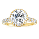Luminesce Lab Grown 2.5 Carats with 2 Carats Center Diamond in 9ct Yellow Gold