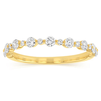 Luminesce Lab Grown Diamond 1/2 Carat Eternity Ring in 9ct Yellow Gold