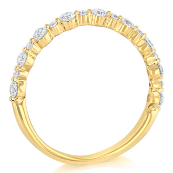 Luminesce Lab Grown Diamond 1/2 Carat Eternity Ring in 9ct Yellow Gold