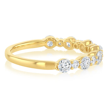 Luminesce Lab Grown Diamond 1 Carat Eternity Ring in 9ct Yellow Gold