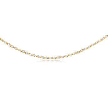 Luminesce Lab Grown 1 Carat Diamond Necklace in 9ct Yellow Gold