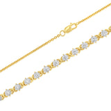 Luminesce Lab Grown 1 Carat Diamond Necklace in 9ct Yellow Gold