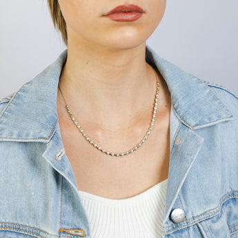 Luminesce Lab Grown 1 Carat Diamond Necklace in 9ct Yellow Gold