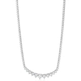 Luminesce Lab Grown 8.7 Carats Diamond Tennis Necklace in 10ct White Gold