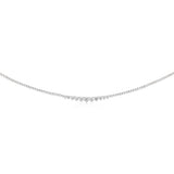 Luminesce Lab Grown 8.7 Carats Diamond Tennis Necklace in 10ct White Gold