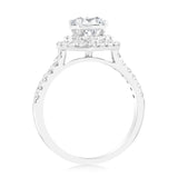 Luminesce Lab Grown Diamond 1.5 Carat Solitaire Fancy Ring in 9ct White Gold