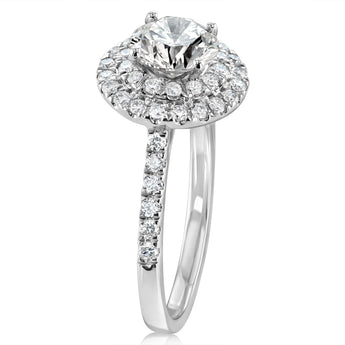 Luminesce Lab Grown Diamond 1.5 Carat Solitaire Fancy Ring in 9ct White Gold