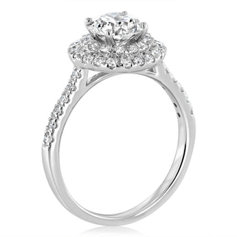 Luminesce Lab Grown Diamond 1.5 Carat Solitaire Fancy Ring in 9ct White Gold