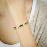 Luminesce Lab Grown 1/2 Carat Diamond Bangle in Gold Plated Silver