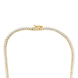 Luminesce Lab Grown 5 Carat Diamond Tennis Necklace in 9ct Yellow Gold