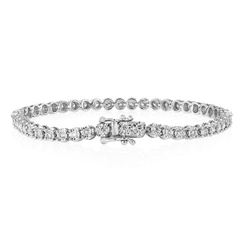 Luminesce Lab Grown 2.00 Carat Diamond Tennis Bracelet in Sterling Silver