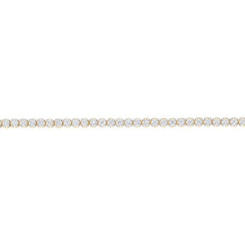 Luminesce Lab Grown 2.00 Carat Diamond Tennis Bracelet in Gold Plated Silver