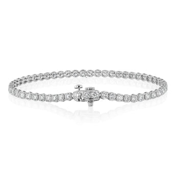 Luminesce Lab Grown 4 Carat Diamond Tennis Bracelet in Platinum