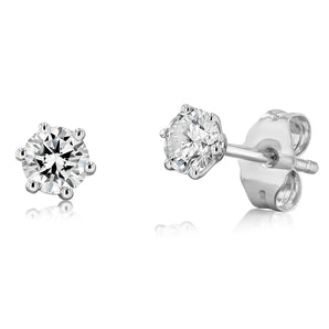 Luminesce Lab Grown 1/2 Carat Diamond Stud Earring in Platinum