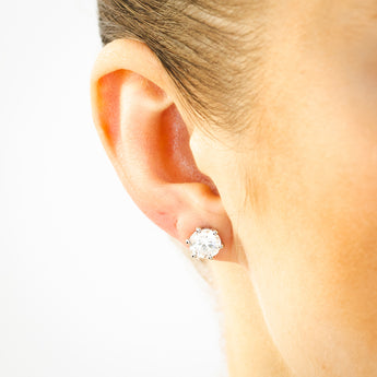 Luminesce Lab Grown 3 Carat Diamond Stud Earrings in Platinum