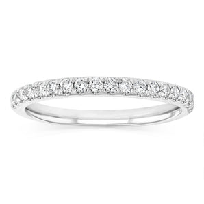 Luminesce Lab Grown 0.29 Carat Diamond Eternity Straight Ring in Platinum