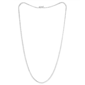 Luminesce Lab Grown 5 Carat Diamond 46cm Tennis Necklace in 9ct White Gold