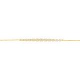 Luminesce Lab Grown 1 Carat Diamond Bracelet in Gold Plated Silver