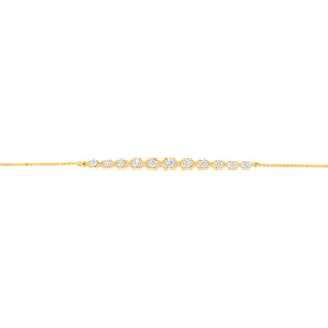 Luminesce Lab Grown 1 Carat Diamond Bracelet in Gold Plated Silver