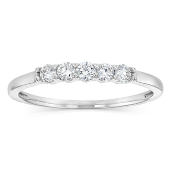 Luminesce Lab Grown 1/2 Carat Eternity Ring in Sterling Silver