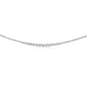 Luminesce Lab Grown 10 Carat Diamond Tennis Necklace in 9ct White Gold