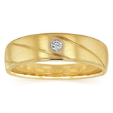 Luminesce Lab Grown Gents Ring in 9ct Yellow Gold