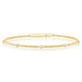 Luminesce Lab Grown 1/5 Carat Diamond Bangle in 9ct Yellow Gold