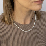 Luminesce Lab Grown 20 Carats Diamond Tennis Necklace in 9ct Yellow Gold