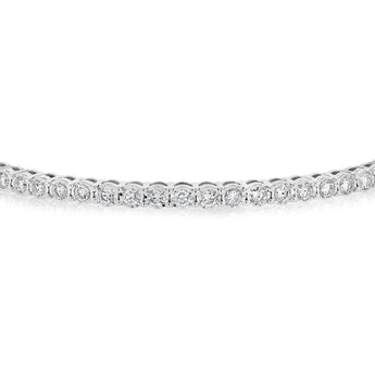 Luminesce Lab Grown 1 Carat Diamond Bangle in Sterling Silver