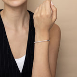 Luminesce Lab Grown 1.5 Carats Diamond Bangle in Sterling Silver
