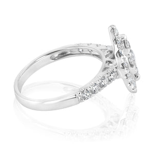 Luminesce Lab Grown 1 Carat Diamond Marquise Ring Shape in 9ct White Gold
