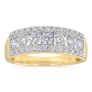 Luminesce Lab Grown 1.5 Carats Diamond Ring in 9ct Yellow Gold