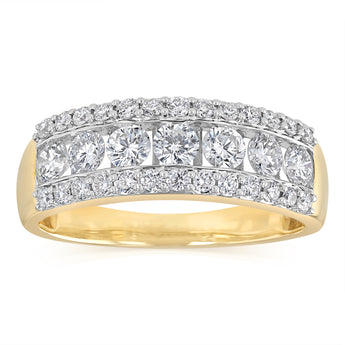 Luminesce Lab Grown 1.5 Carats Diamond Ring in 9ct Yellow Gold