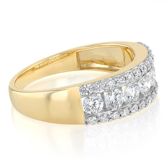 Luminesce Lab Grown 1.5 Carats Diamond Ring in 9ct Yellow Gold
