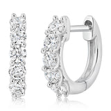 Luminesce Lab Grown 1/2 Carat Diamond Hoop Earrings in Sterling Silver