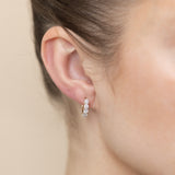 Luminesce Lab Grown 1 Carat Diamond Hoop Earrings in 9ct Yellow Gold