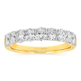 Luminesce Lab Grown 1 Carat Diamond Eternity Ring in 9ct Yellow Gold