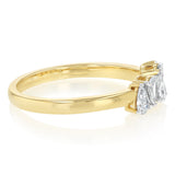 Luminesce Lab Grown 1/2 Carat Diamond Ring in 9ct Yellow Gold