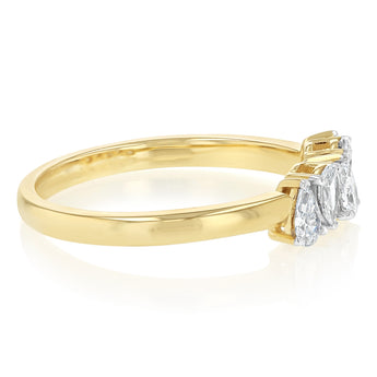 Luminesce Lab Grown 1/2 Carat Diamond Ring in 9ct Yellow Gold
